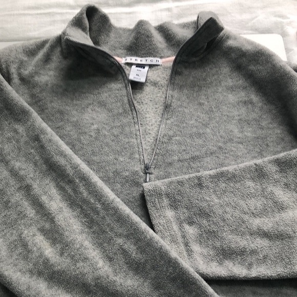 GAP Long Sleeve Quarter Zip Fleece Pull Over Sweatshirt Unisex Boys Size XL - Picture 6 of 7